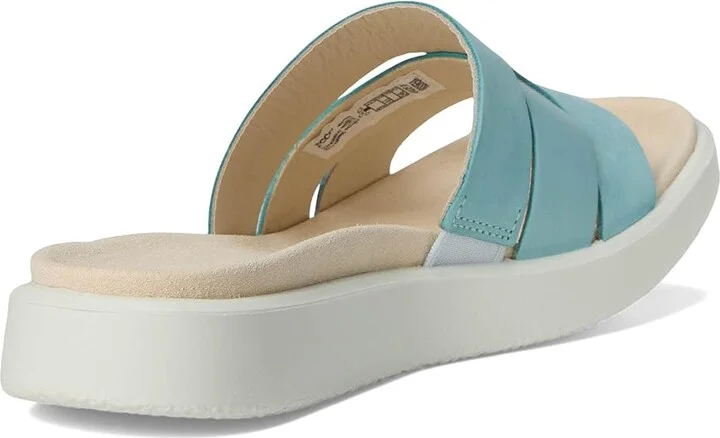ECCO Flowt Oasis Slide Sandal Women's Sandals Aquatic/Aquatic Nubuck : EU 39 (US Women's 8-8.5) M, Leather - Image 4