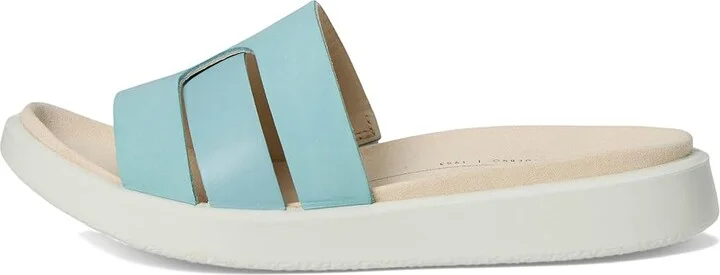 ECCO Flowt Oasis Slide Sandal Women's Sandals Aquatic/Aquatic Nubuck : EU 39 (US Women's 8-8.5) M, Leather - Image 6