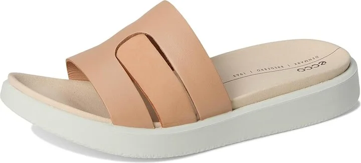 ECCO Flowt Oasis Slide Sandal Women's Sandals Biscuit/Biscuit Nubuck : EU 40 (US Women's 9-9.5) M, Leather - Image 5