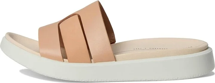 ECCO Flowt Oasis Slide Sandal Women's Sandals Biscuit/Biscuit Nubuck : EU 40 (US Women's 9-9.5) M, Leather - Image 6