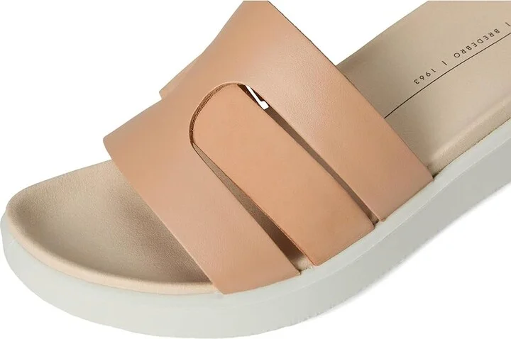 ECCO Flowt Oasis Slide Sandal Women's Sandals Biscuit/Biscuit Nubuck : EU 40 (US Women's 9-9.5) M, Leather - Image 7