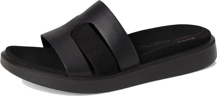 ECCO Flowt Oasis Slide Sandal Women's Sandals Black/Black : EU 39 (US Women's 8-8.5) M, Leather - Image 5