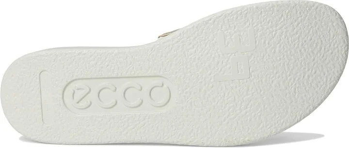 ECCO Flowt Oasis Slide Sandal Women's Sandals White/Pure White Gold : EU 43 (US Women's 12-12.5) M, Leather - Image 3