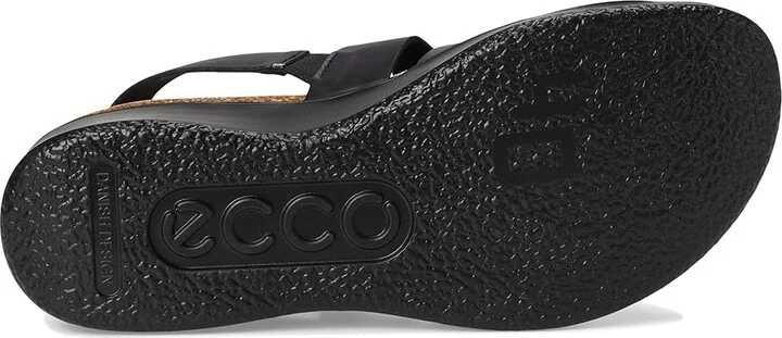 ECCO Flowt Wedge Cork Oasis Sandal Women's Sandals Black : EU 41 (US Women's 10-10.5) M, Leather - Image 3
