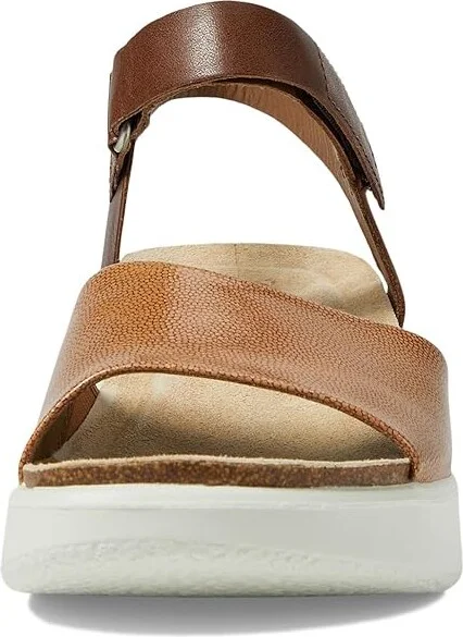 ECCO Flowt Wedge Cork Sandal Women's Shoes Cashmere : EU 41 (US Women's 10-10.5) M, Leather - Image 2