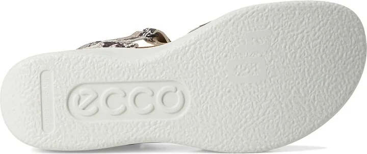 ECCO Flowt Wedge Cork Sandal Women's Shoes Moonrock/Python : EU 39 (US Women's 8-8.5) M, Leather - Image 3