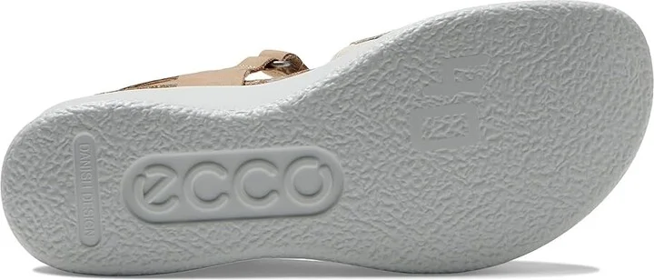 ECCO Flowt Wedge Cork Sandal Women's Shoes Pure White Gold/Powder : EU 35 (US Women's 4-4.5) M, Suede - Image 3