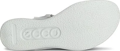 ECCO Flowt Wedge Luxury Crossband Women's Sandals White : EU 37 (US Women's 6-6.5) M, Leather - Image 2