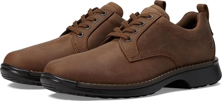 ECCO Fusion Plain Toe Tie Men's Shoes Cocoa Brown : EU 39 (US Men's 5-5.5) M, Leather