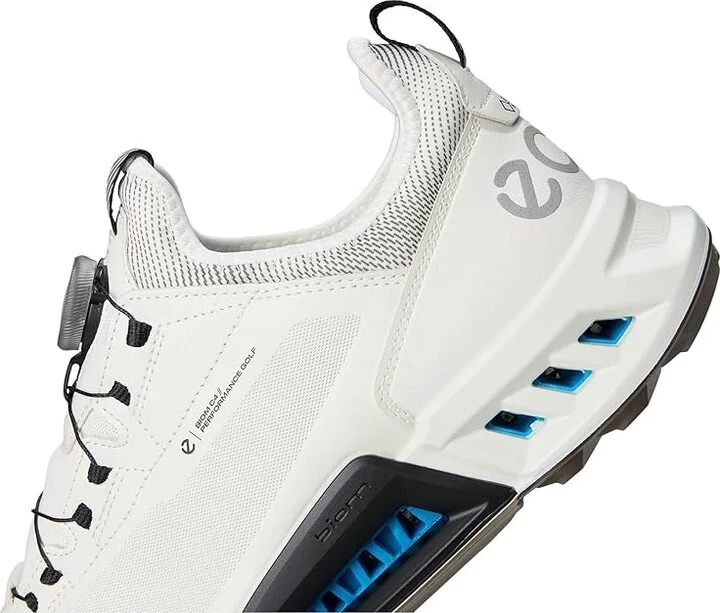 ECCO Golf Biom C4 BOA Golf Shoes Men's Golf Shoes White/Black : EU 47 (US Men's 13-13.5) D - Medium, Leather/Textile - Image 7