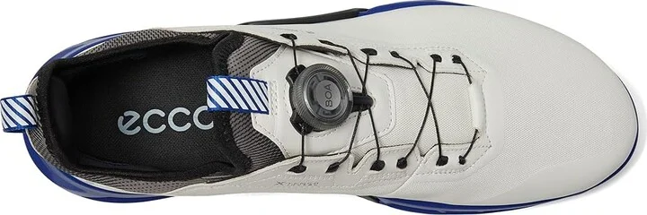 ECCO Golf Biom C4 Boa Gore-tex Waterproof Golf Shoe Men's Golf Shoes White/Virtual : EU 41 (US Men's 7-7.5) D - Medium, Leather - Image 2