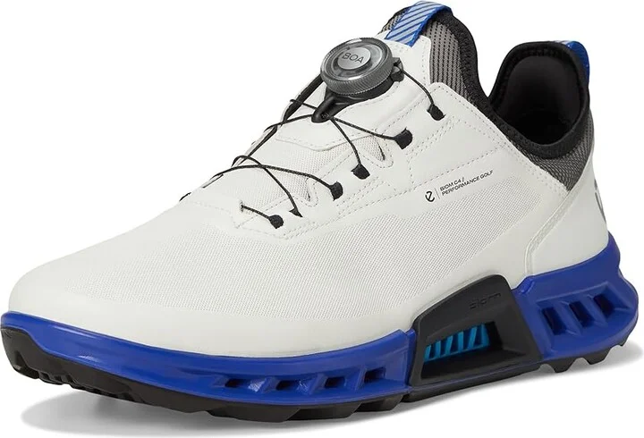 ECCO Golf Biom C4 Boa Gore-tex Waterproof Golf Shoe Men's Golf Shoes White/Virtual : EU 41 (US Men's 7-7.5) D - Medium, Leather - Image 5