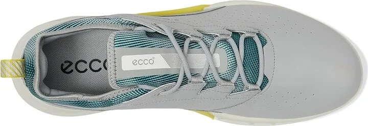 ECCO Golf Biom C4 Vented GORE-TEX(r) Waterproof Golf Shoe Men's Shoes Concrete/Baygreen : EU 43 (US Men's 9-9.5) D - Medium, Leather/Textile - Image 2