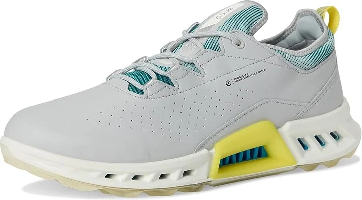 ECCO Golf Biom C4 Vented GORE-TEX(r) Waterproof Golf Shoe Men's Shoes Concrete/Baygreen : EU 43 (US Men's 9-9.5) D - Medium, Leather/Textile - Image 5