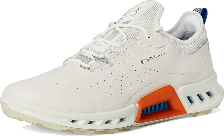 ECCO Golf Biom C4 Vented GORE-TEX(r) Waterproof Golf Shoe Men's Shoes White/Mazarine Blue : EU 42 (US Men's 8-8.5) D - Medium - Image 5