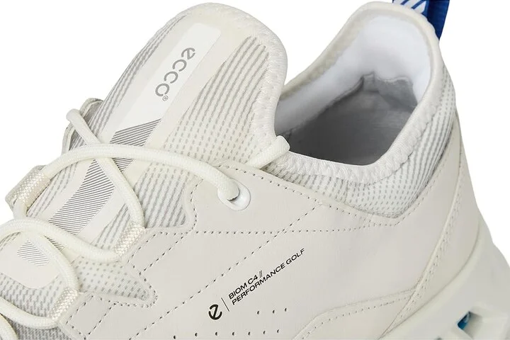 ECCO Golf Biom C4 Vented GORE-TEX(r) Waterproof Golf Shoe Men's Shoes White/Mazarine Blue : EU 42 (US Men's 8-8.5) D - Medium - Image 7