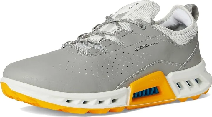 ECCO Golf Biom C4 Vented GORE-TEX(r) Waterproof Golf Shoe Men's Shoes Wild Dove/Sunrise : EU 43 (US Men's 9-9.5) D - Medium, Leather - Image 5