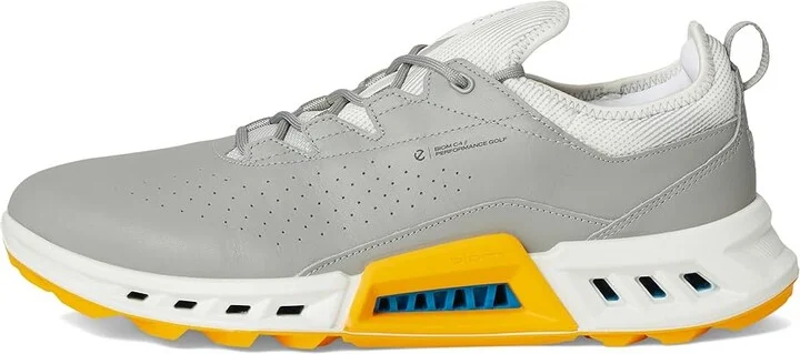 ECCO Golf Biom C4 Vented GORE-TEX(r) Waterproof Golf Shoe Men's Shoes Wild Dove/Sunrise : EU 43 (US Men's 9-9.5) D - Medium, Leather - Image 6