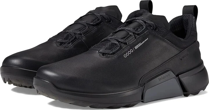 ECCO Golf Biom H4 GORE-TEX(r) Waterproof Golf Hybrid Men's Shoes Black Cow Leather : EU 39 (US Men's 5-5.5) D - Medium