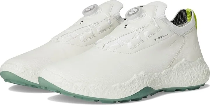 ECCO Golf BIOM Hybrid 5 BOA Waterproof Golf Shoe Men's Golf Shoes White : EU 44 (US Men's 10-10.5) D - Medium, Leather