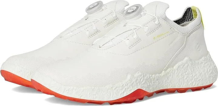 ECCO Golf BIOM Hybrid 5 BOA Waterproof Golf Shoe Women's Golf Shoes White : EU 42 (US Women's 11-11.5) B - Medium, Leather