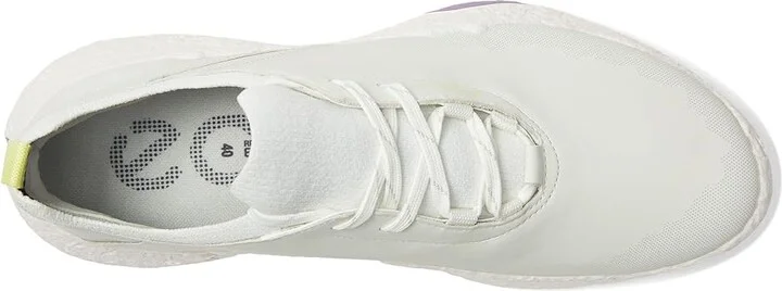 ECCO Golf BIOM Hybrid 5 Lace Waterproof Golf Shoe Women's Golf Shoes White/Lavender Mist : EU 40 (US Women's 9-9.5) B - Medium, Leather - Image 2