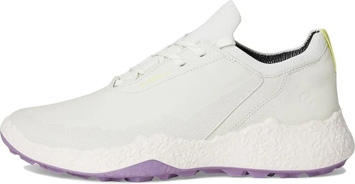 ECCO Golf BIOM Hybrid 5 Lace Waterproof Golf Shoe Women's Golf Shoes White/Lavender Mist : EU 40 (US Women's 9-9.5) B - Medium, Leather - Image 6