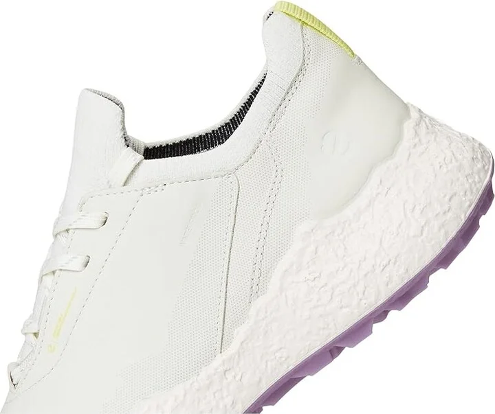 ECCO Golf BIOM Hybrid 5 Lace Waterproof Golf Shoe Women's Golf Shoes White/Lavender Mist : EU 40 (US Women's 9-9.5) B - Medium, Leather - Image 7