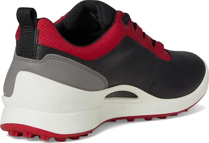 ECCO Golf Biom Hybrid Bny Waterproof Golf Shoe Men's Golf Shoes Black/Chili Red : EU 39 (US Men's 5-5.5) D - Medium, Leather - Image 4