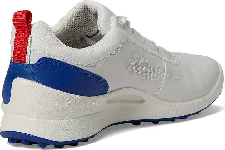 ECCO Golf BIOM Hybrid BNY Waterproof Men's Shoes White/Mazarine Blue : EU 39 (US Men's 5-5.5) D - Medium, Leather - Image 4