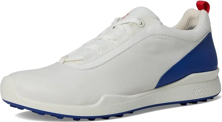 ECCO Golf BIOM Hybrid BNY Waterproof Men's Shoes White/Mazarine Blue : EU 39 (US Men's 5-5.5) D - Medium, Leather - Image 5