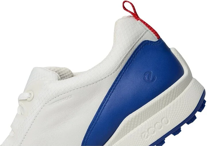 ECCO Golf BIOM Hybrid BNY Waterproof Men's Shoes White/Mazarine Blue : EU 39 (US Men's 5-5.5) D - Medium, Leather - Image 7