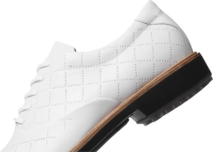 ECCO Golf Classic Hybrid Hydromax Golf Shoes Men's Shoes White Cow Leather : EU 39 (US Men's 5-5.5) D - Medium - Image 4