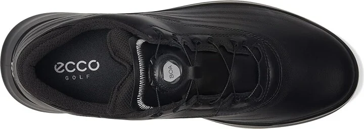 ECCO Golf Core BOA Waterproof Golf Shoe Men's Golf Shoes Black : EU 44 (US Men's 10-10.5) D - Medium, Leather - Image 2