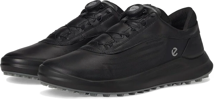 ECCO Golf Core BOA Waterproof Golf Shoe Men's Golf Shoes Black : EU 44 (US Men's 10-10.5) D - Medium, Leather