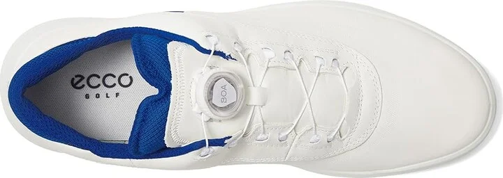 ECCO Golf Core BOA Waterproof Golf Shoe Men's Golf Shoes White/Virtual : EU 40 (US Men's 6-6.5) D - Medium, Leather - Image 2