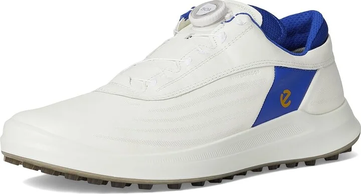 ECCO Golf Core BOA Waterproof Golf Shoe Men's Golf Shoes White/Virtual : EU 40 (US Men's 6-6.5) D - Medium, Leather - Image 5