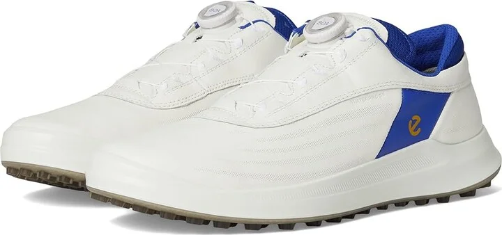 ECCO Golf Core BOA Waterproof Golf Shoe Men's Golf Shoes White/Virtual : EU 40 (US Men's 6-6.5) D - Medium, Leather