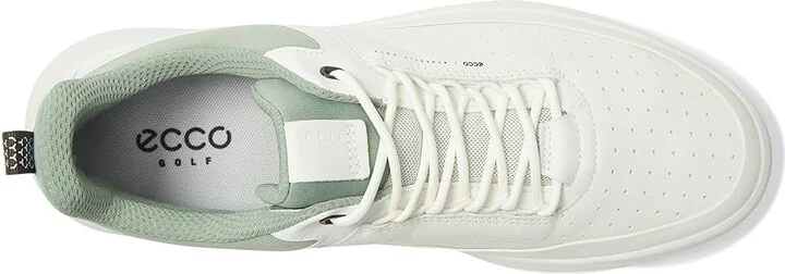 ECCO Golf Core Lace Waterproof Golf Shoe Men's Golf Shoes White/Sedum Green : EU 44 (US Men's 10-10.5) D - Medium, Leather - Image 2