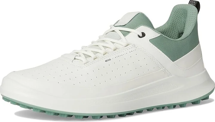 ECCO Golf Core Lace Waterproof Golf Shoe Men's Golf Shoes White/Sedum Green : EU 44 (US Men's 10-10.5) D - Medium, Leather - Image 5