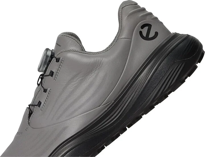 ECCO Golf LT1 BOA Hybrid Waterproof Golf Shoe Men's Golf Shoes Steel : EU 47 (US Men's 13-13.5) D - Medium, Leather - Image 7