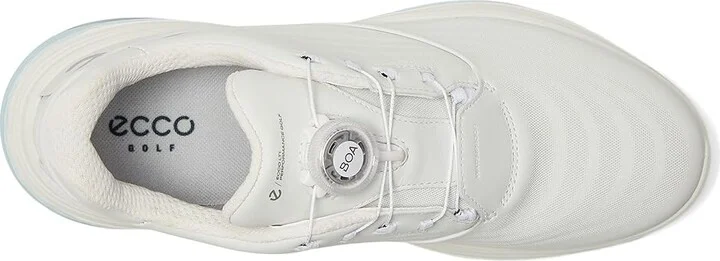 ECCO Golf LT1 BOA Hybrid Waterproof Women's Shoes White : EU 38 (US Women's 7-7.5) B - Medium, Leather - Image 2