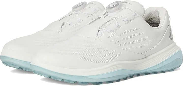 ECCO Golf LT1 BOA Hybrid Waterproof Women's Shoes White : EU 38 (US Women's 7-7.5) B - Medium, Leather