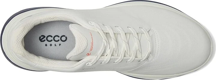 ECCO Golf LT1 Hybrid Waterproof Men's Shoes White/Blue : EU 41 (US Men's 7-7.5) D - Medium, Leather - Image 2