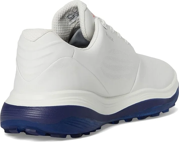 ECCO Golf LT1 Hybrid Waterproof Men's Shoes White/Blue : EU 41 (US Men's 7-7.5) D - Medium, Leather - Image 4