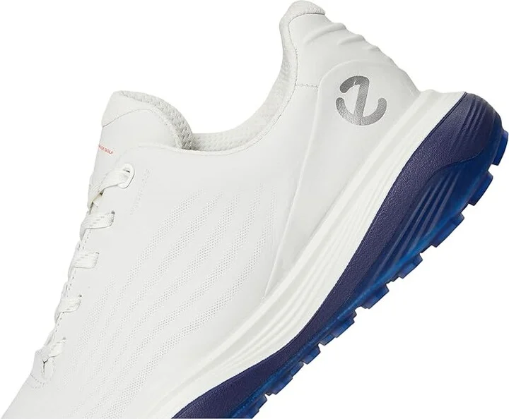 ECCO Golf LT1 Hybrid Waterproof Men's Shoes White/Blue : EU 41 (US Men's 7-7.5) D - Medium, Leather - Image 7