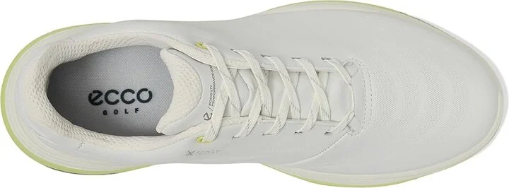 ECCO Golf LT1 Hybrid Waterproof Men's Shoes White/Yellow : EU 43 (US Men's 9-9.5) D - Medium, Leather - Image 2