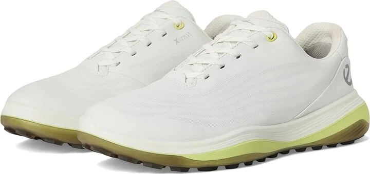 ECCO Golf LT1 Hybrid Waterproof Men's Shoes White/Yellow : EU 43 (US Men's 9-9.5) D - Medium, Leather