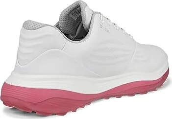 ECCO Golf LT1 Hybrid Waterproof Women's Shoes White/Bubblegum : EU 38 (US Women's 7-7.5) B - Medium, Leather - Image 3