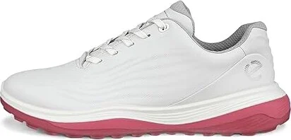 ECCO Golf LT1 Hybrid Waterproof Women's Shoes White/Bubblegum : EU 38 (US Women's 7-7.5) B - Medium, Leather - Image 4